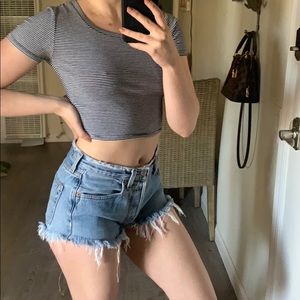 Striped BP Crop Top💫